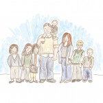 Carson Family Illustration Carson Family Illustration
